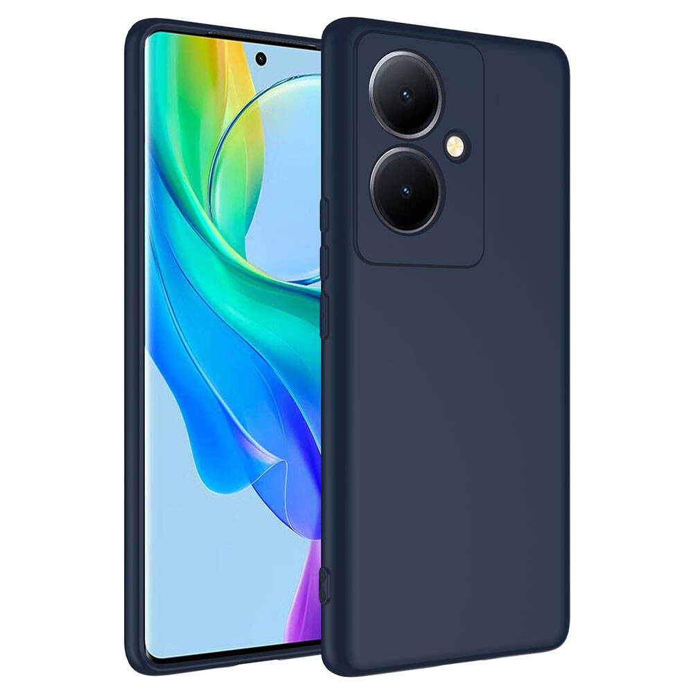 Vivo V29 Lite 5G Kılıf NXXA Mara LaAAKan Kapak-Lacivert
