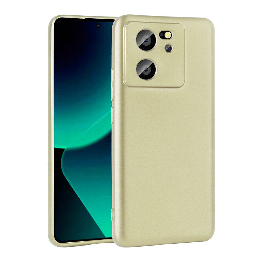 Xiaomi Mi 13T Kılıf NXXA Premier Silikon Kapak-Gold