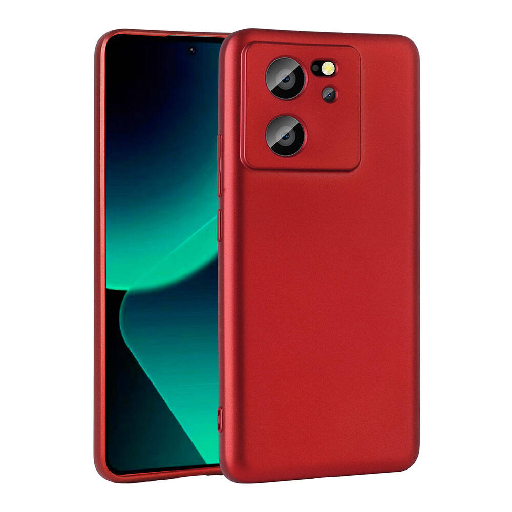 Xiaomi Mi 13T Kılıf NXXA Premier Silikon Kapak-Kırmızı
