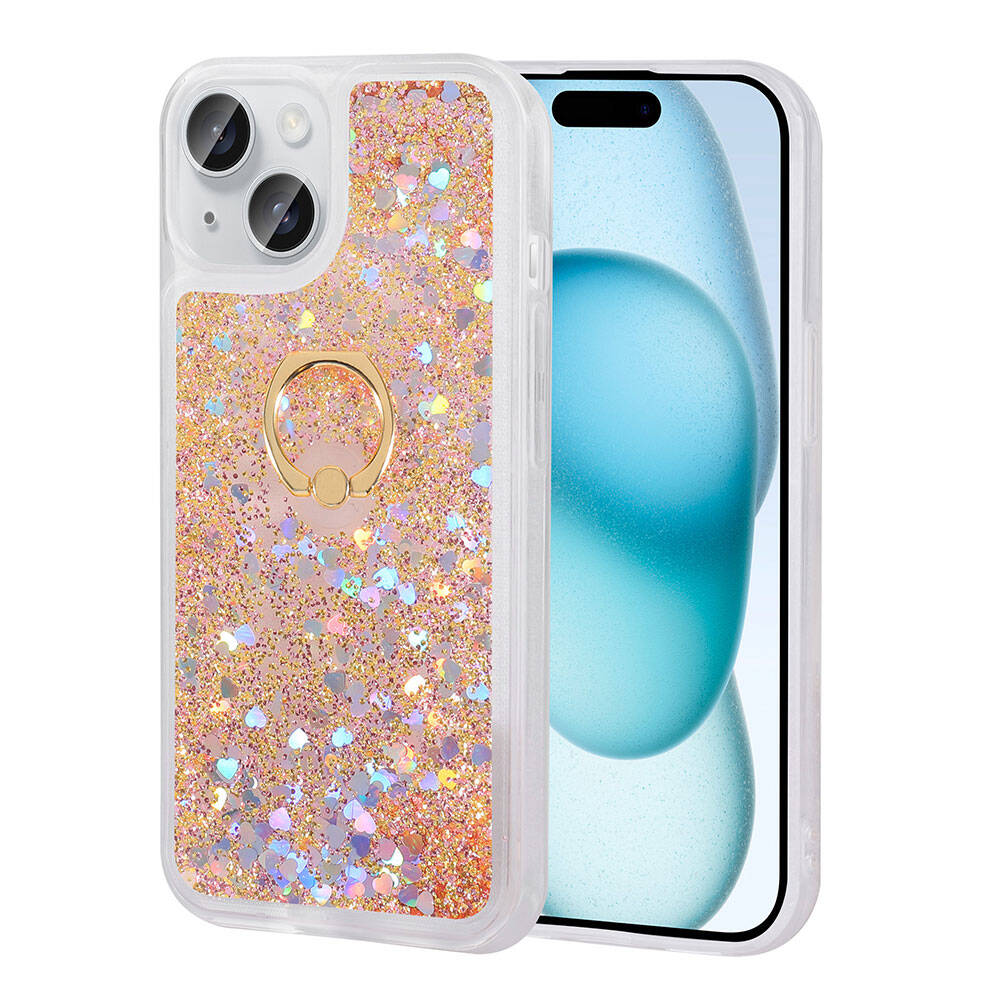 Apple iPhone 15 Plus Kılıf NXXA Milce Kapak-Gold