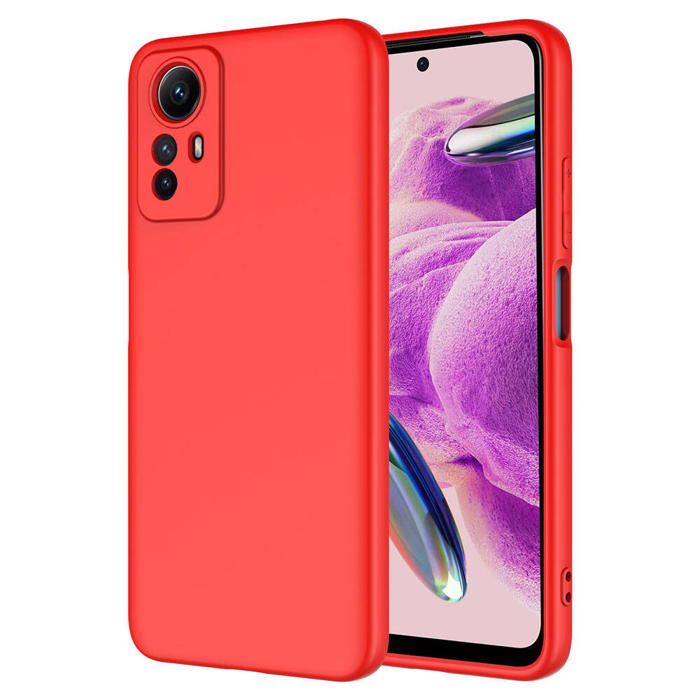 Xiaomi Redmi Note 12S Kılıf NXXA Mara LaAAKan Kapak-Kırmızı