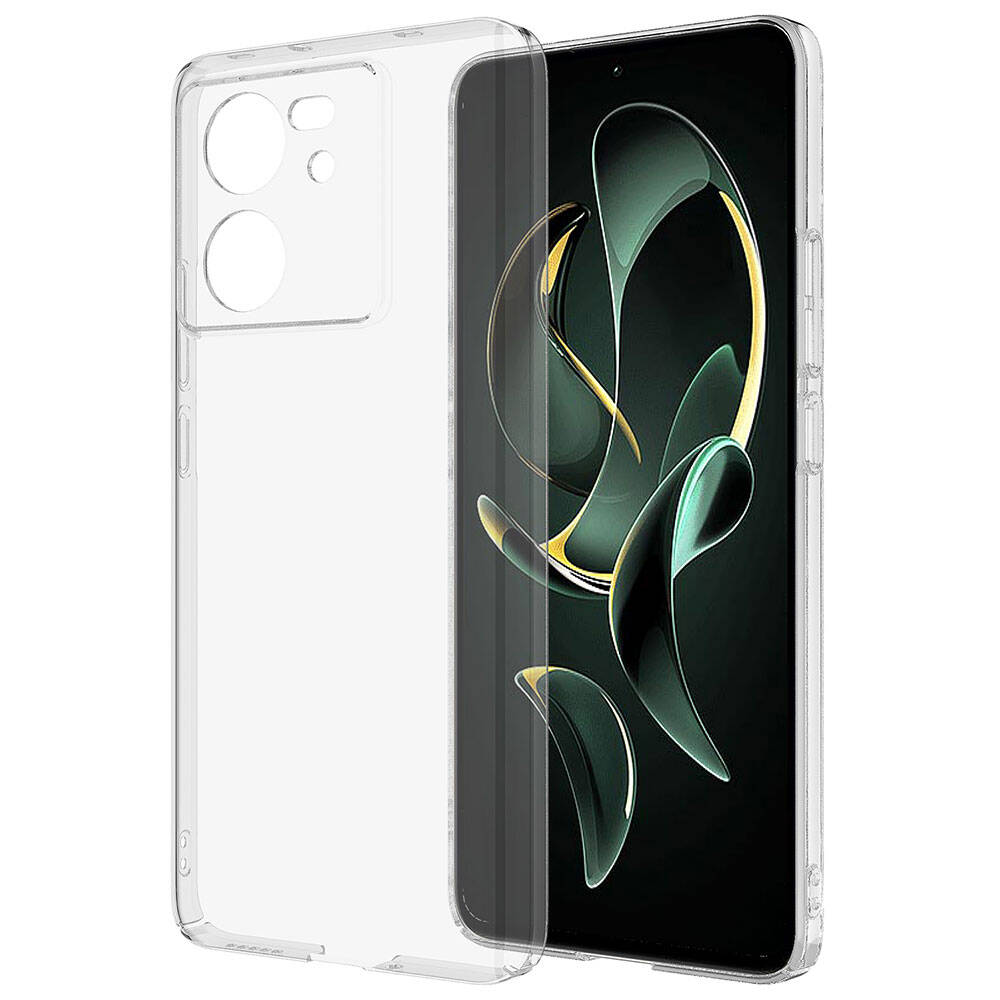 Xiaomi Mi 13T Kılıf Nano Oleofobik Özellikli Sert Arka Yüzey NXXA Droga Kapak-Renksiz