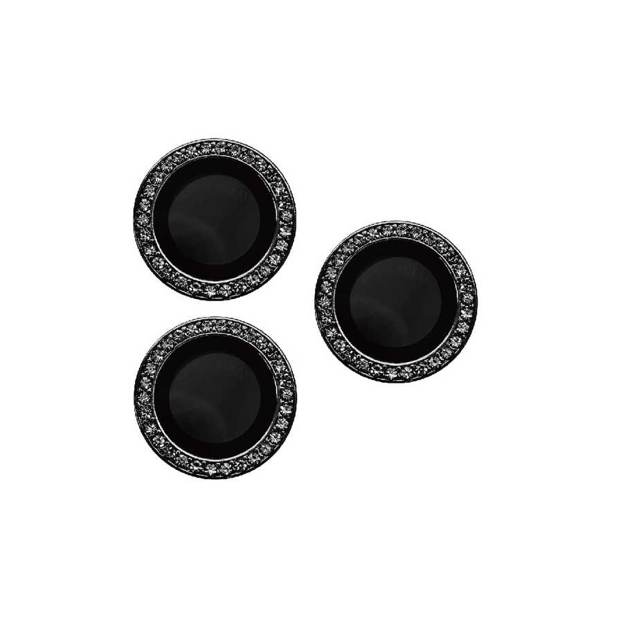 iPhone 15 Pro Uyumlu NXXA CL-06 Kamera Lens Koruyucu-Siyah
