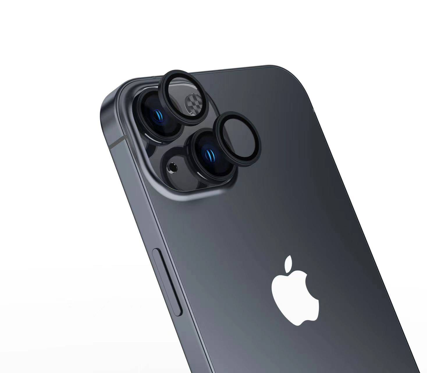 iPhone 15 Plus Uyumlu NXXA CL-15 Parmak İzi Bırakmayan Anti-Reflective Kamera Lens Koruyucu-Siy
