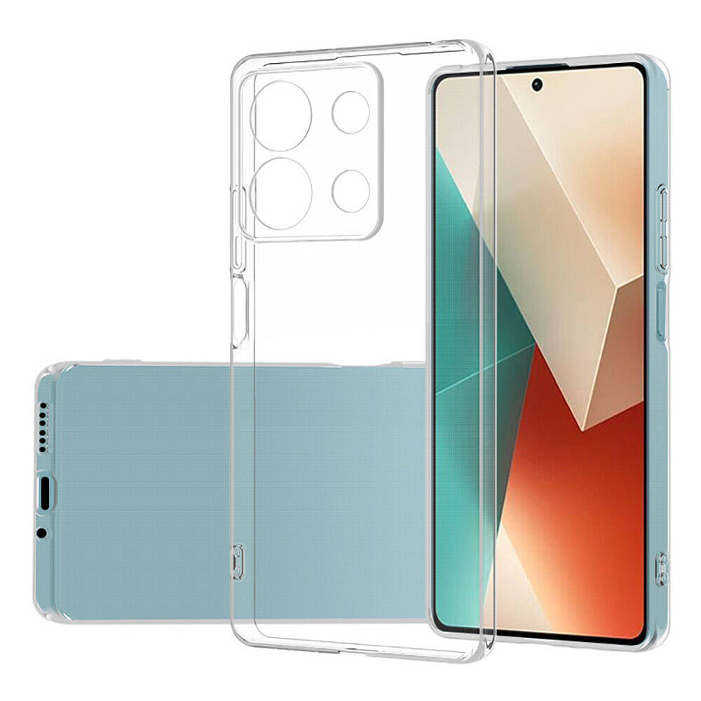 Xiaomi Redmi Note 13 Pro 5G Kılıf NXXA Süper Silikon Kapak-Renksiz
