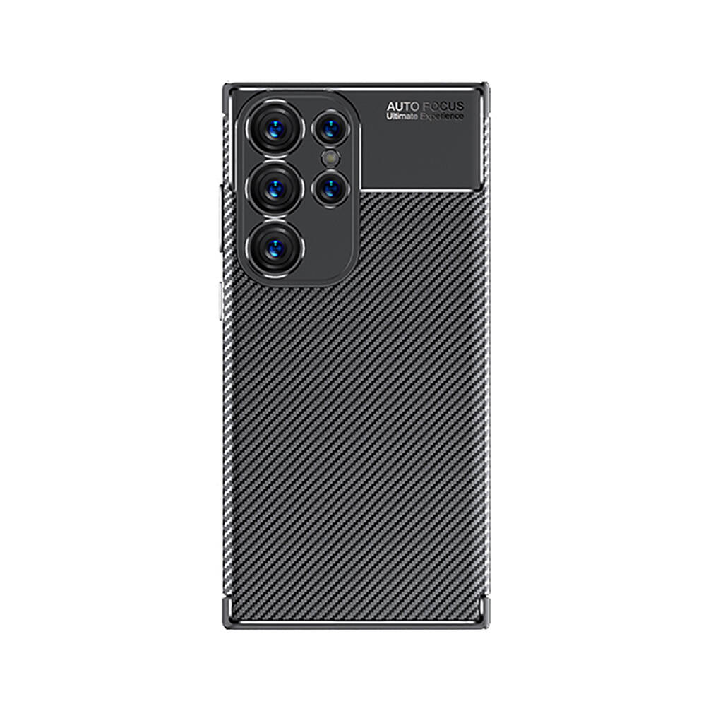 Galaxy S24 Ultra Kılıf NXXA Negro Silikon Kapak-Siyah