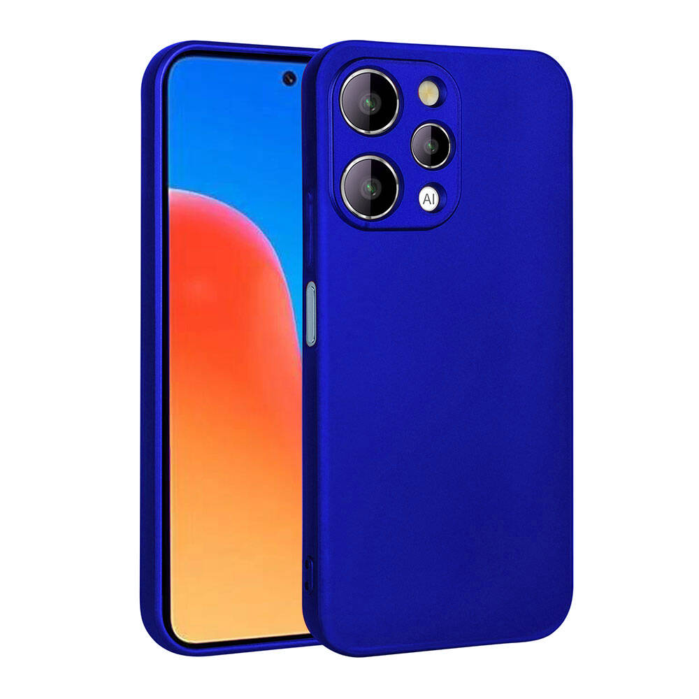 Xiaomi Redmi 12 Kılıf NXXA Premier Silikon Kapak-Saks Mavi