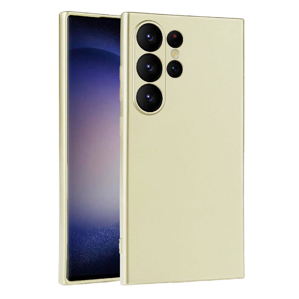 Galaxy S24 Ultra Kılıf NXXA Premier Silikon Kapak-Gold