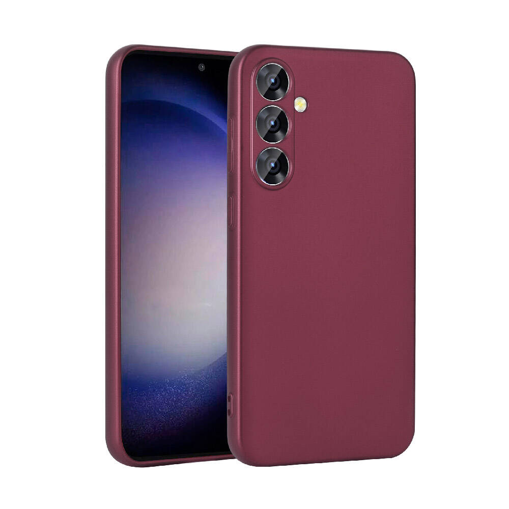 Galaxy S24 Kılıf NXXA Premier Silikon Kapak-Mürdüm