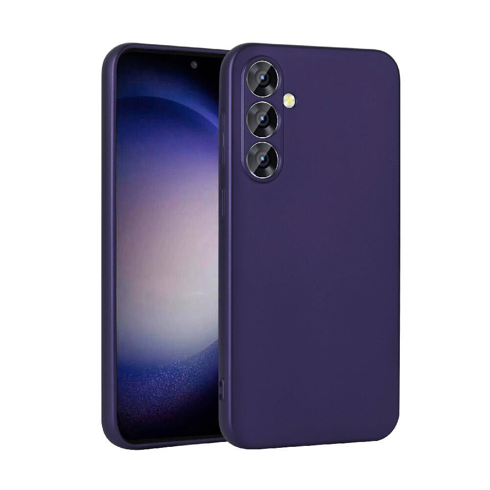 Galaxy S24 Kılıf NXXA Premier Silikon Kapak-Lacivert