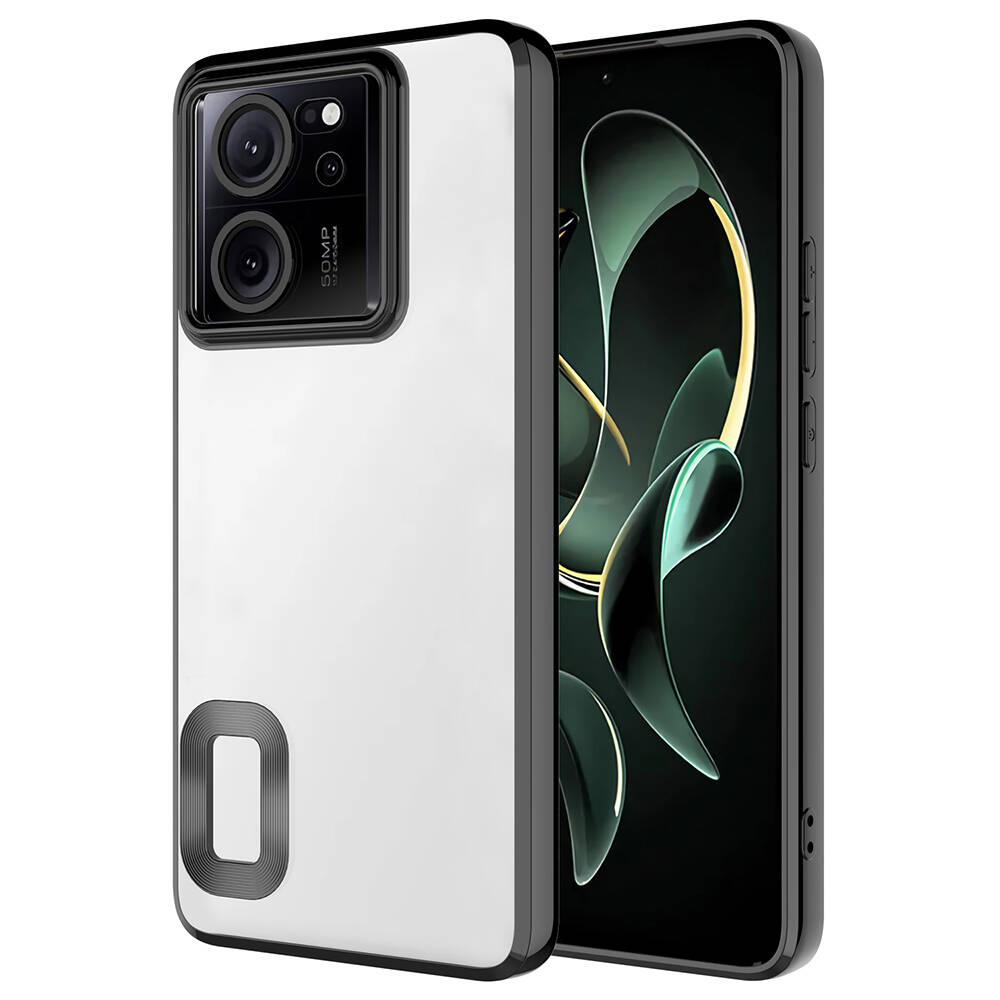 Xiaomi Mi 13T Kılıf Kamera Korumalı Logo Gösteren NXXA Omega Kapak-Siyah