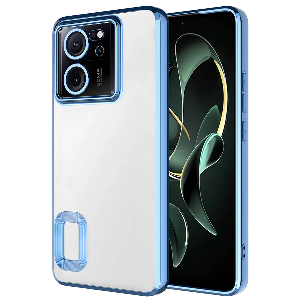 Xiaomi Mi 13T Kılıf Kamera Korumalı Logo Gösteren NXXA Omega Kapak-Sierra Mavi