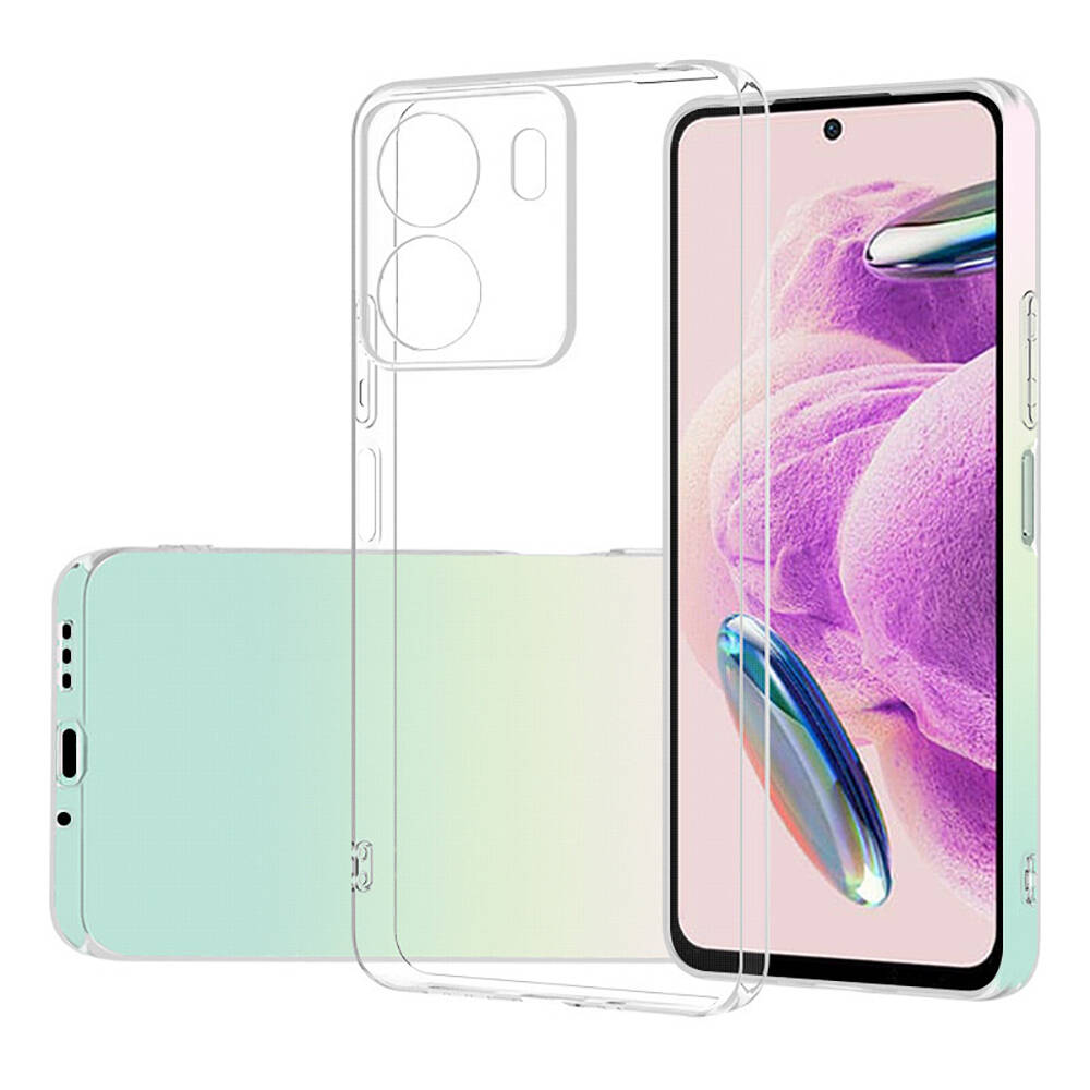 Xiaomi Redmi 13C Kılıf NXXA Süper Silikon Kapak-Renksiz