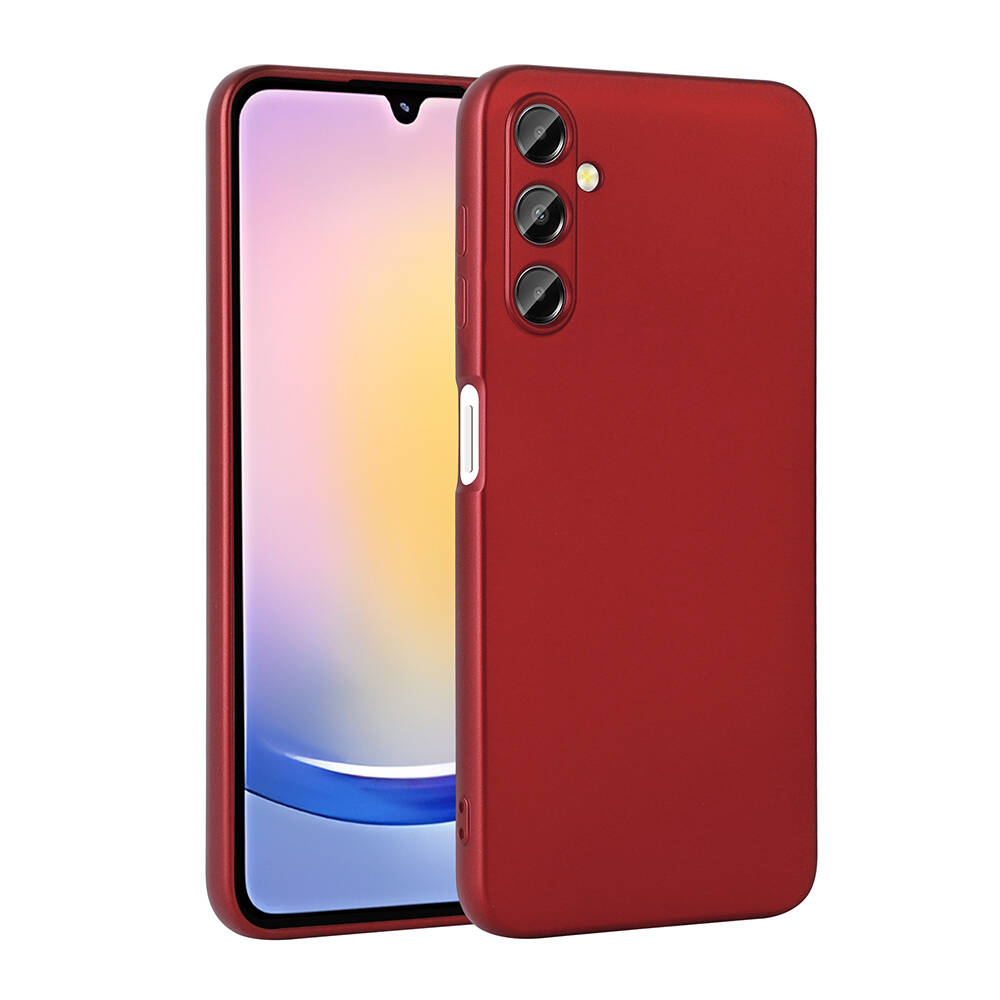 Galaxy A25 Kılıf NXXA Premier Silikon Kapak-Kırmızı