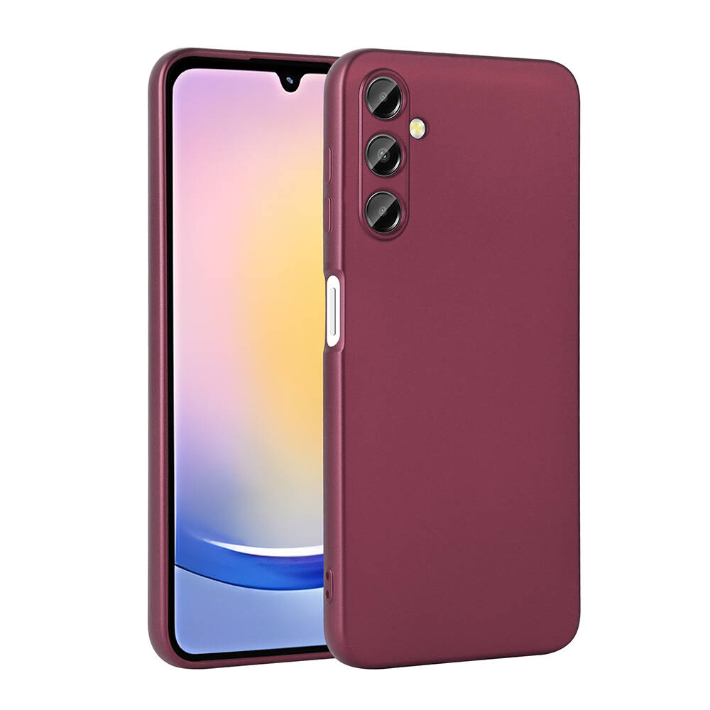 Galaxy A25 Kılıf NXXA Premier Silikon Kapak-Mürdüm