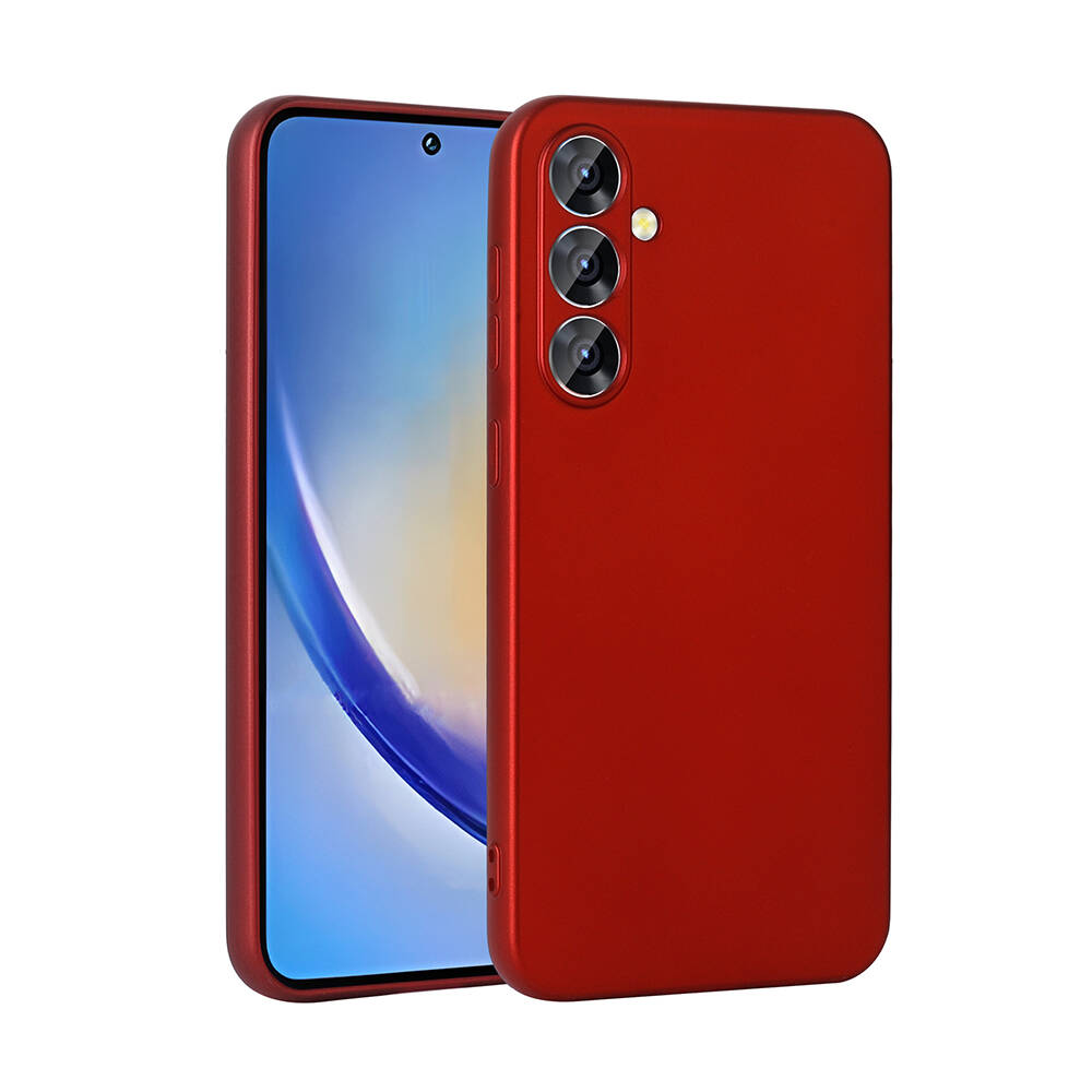 Galaxy A35 Kılıf NXXA Premier Silikon Kapak-Kırmızı