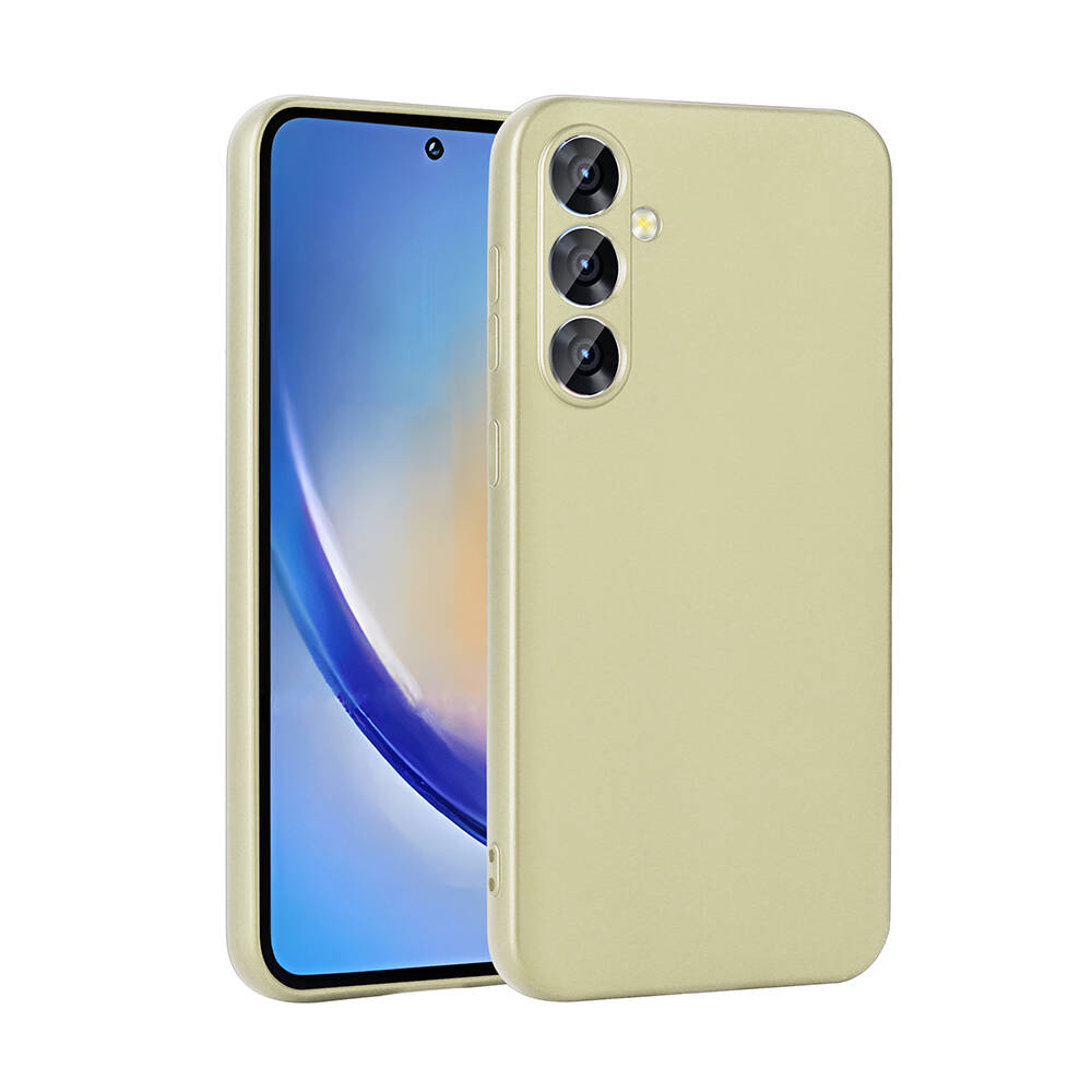 Galaxy A35 Kılıf NXXA Premier Silikon Kapak-Gold