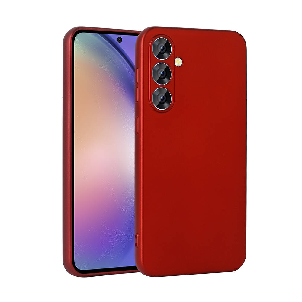 Galaxy A55 Kılıf NXXA Premier Silikon Kapak-Kırmızı