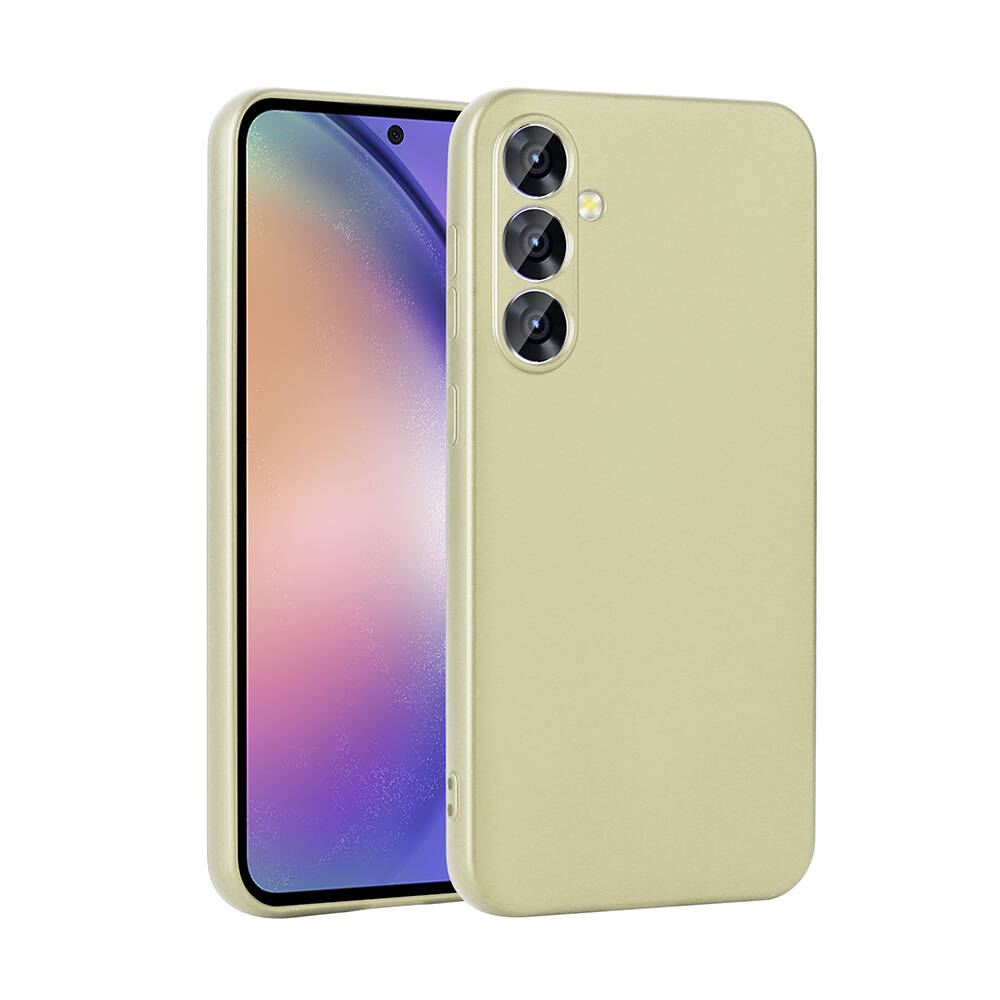 Galaxy A55 Kılıf NXXA Premier Silikon Kapak-Gold