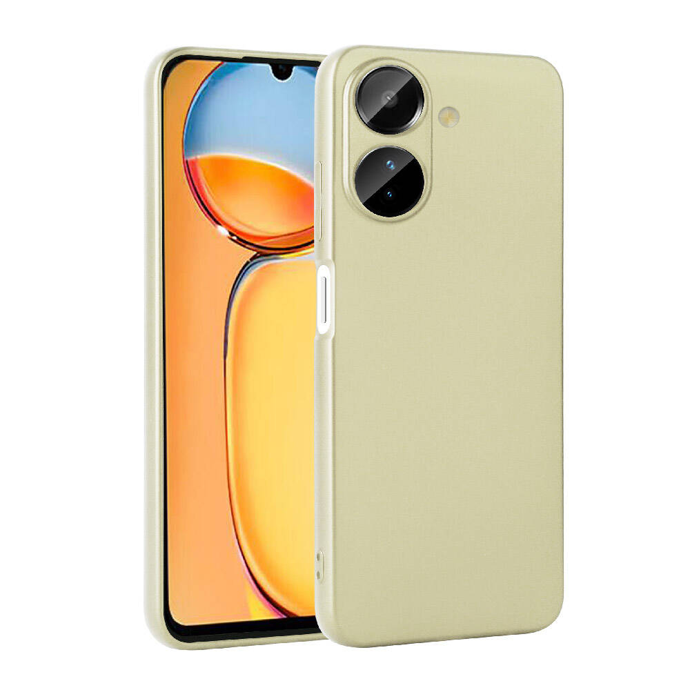Xiaomi Poco C65 Kılıf NXXA Premier Silikon Kapak-Gold