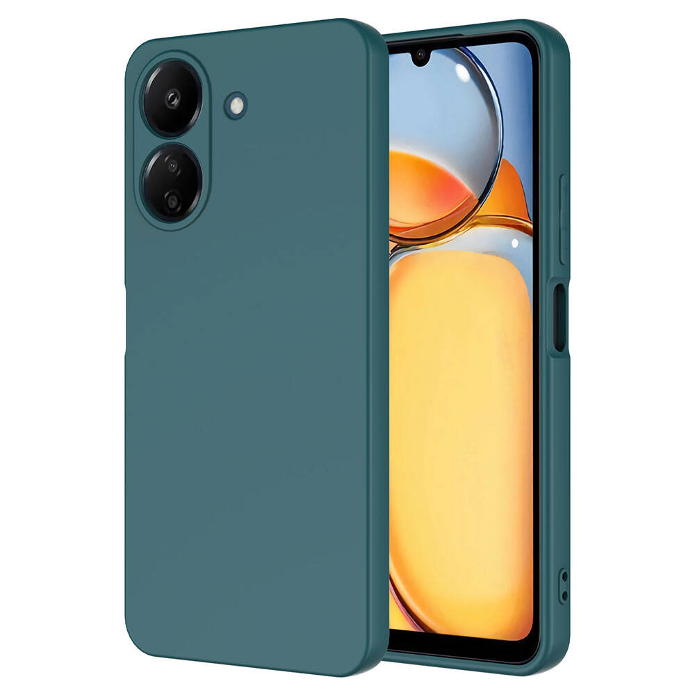Xiaomi Poco C65 Kılıf NXXA Mara LaAAKan Kapak-Koyu Yeşil