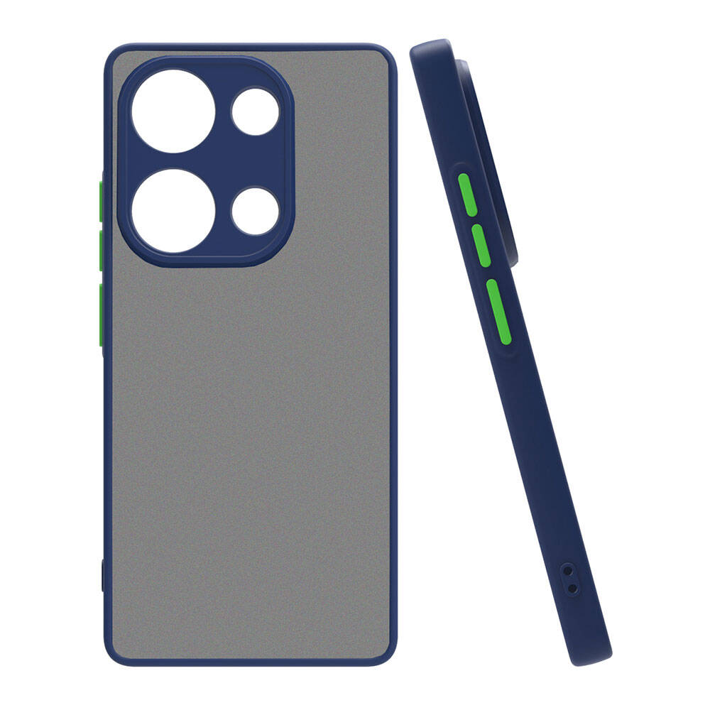 Xiaomi Redmi Note 13 Pro 4G Kılıf NXXA Hux Kapak-Lacivert