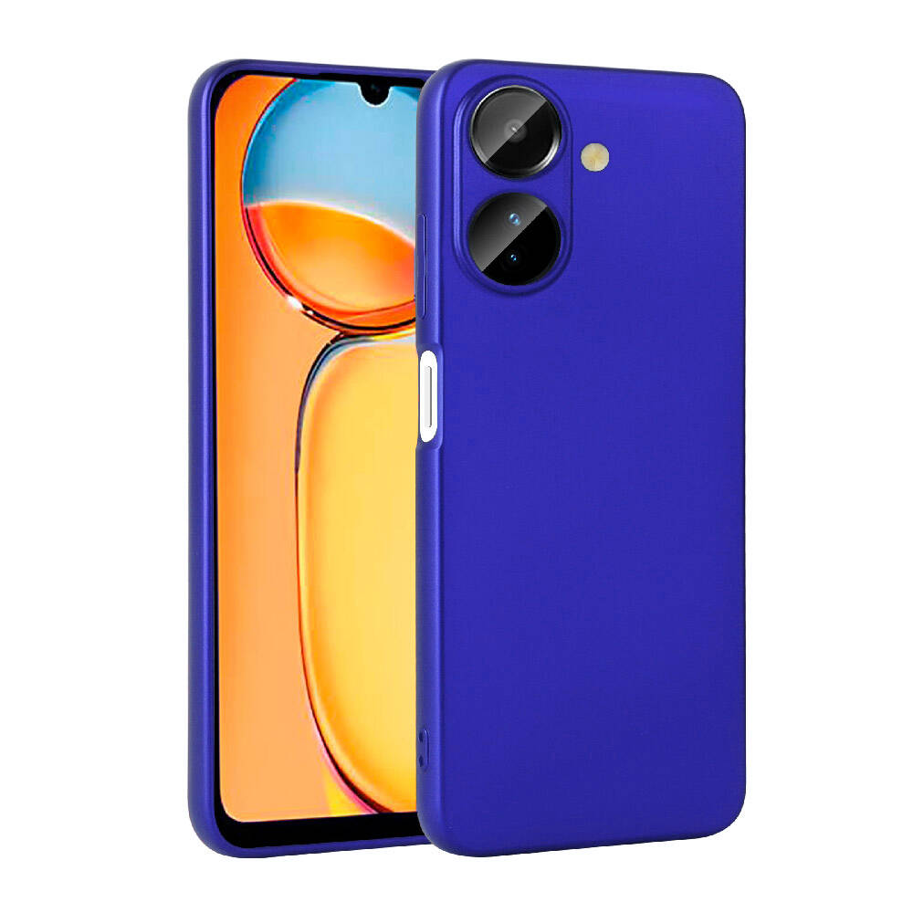 Xiaomi Poco C65 Kılıf NXXA Premier Silikon Kapak-Saks Mavi