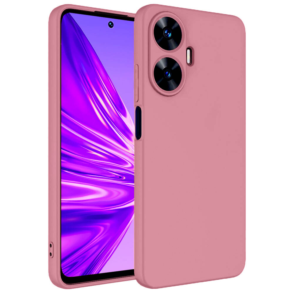 Realme C55 Kılıf NXXA Mara LaAAKan Kapak-Pembe