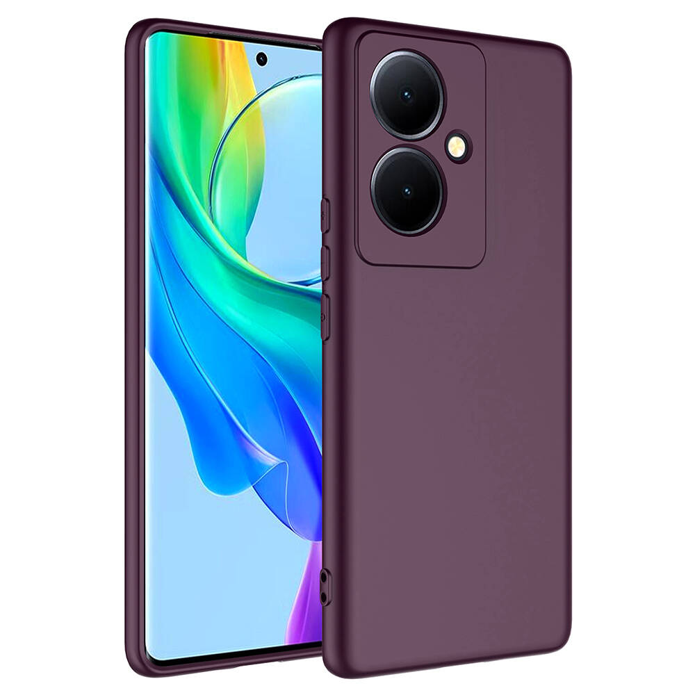 Vivo V29 Lite 5G Kılıf NXXA Mara LaAAKan Kapak-Koyu Mor