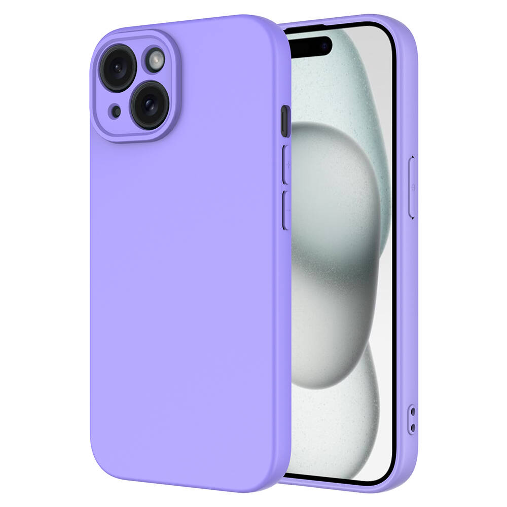 Apple iPhone 15 Plus Kılıf NXXA Mara LaAAKan Kapak-Lila