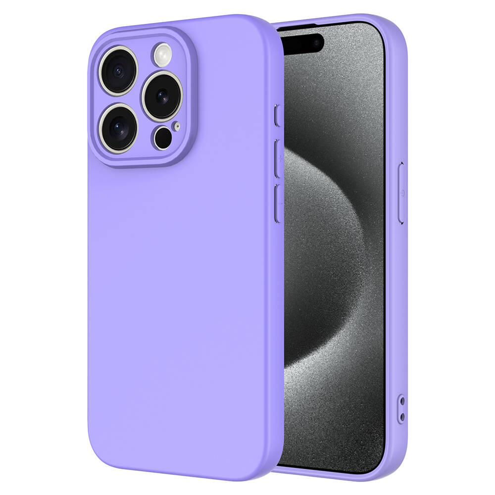 Apple iPhone 15 Pro Kılıf NXXA Mara LaAAKan Kapak-Lila