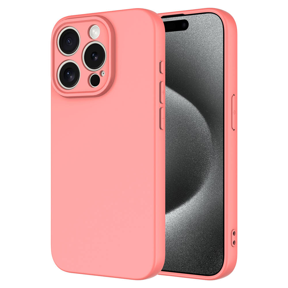 Apple iPhone 15 Pro Max Kılıf NXXA Mara LaAAKan Kapak-Pembe