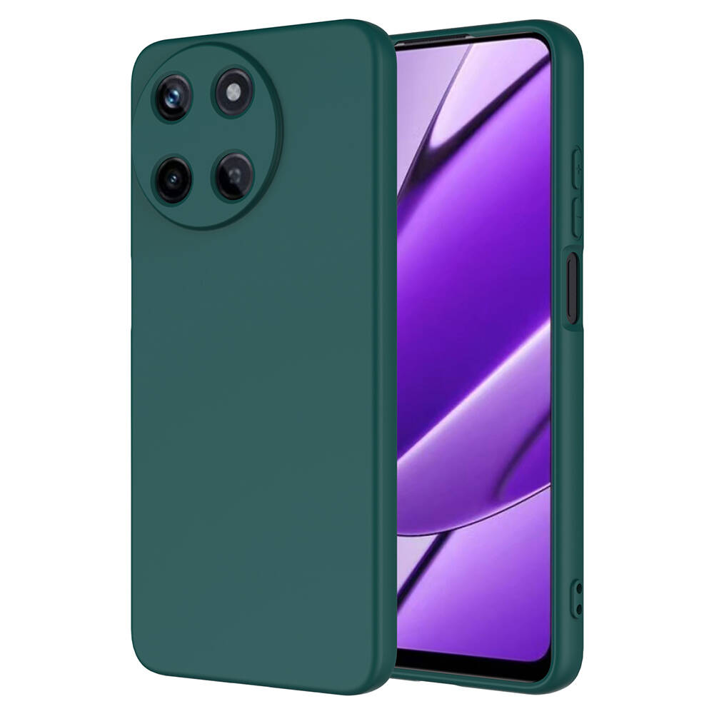 Realme 11 4G Kılıf NXXA Mara LaAAKan Kapak-Koyu Yeşil