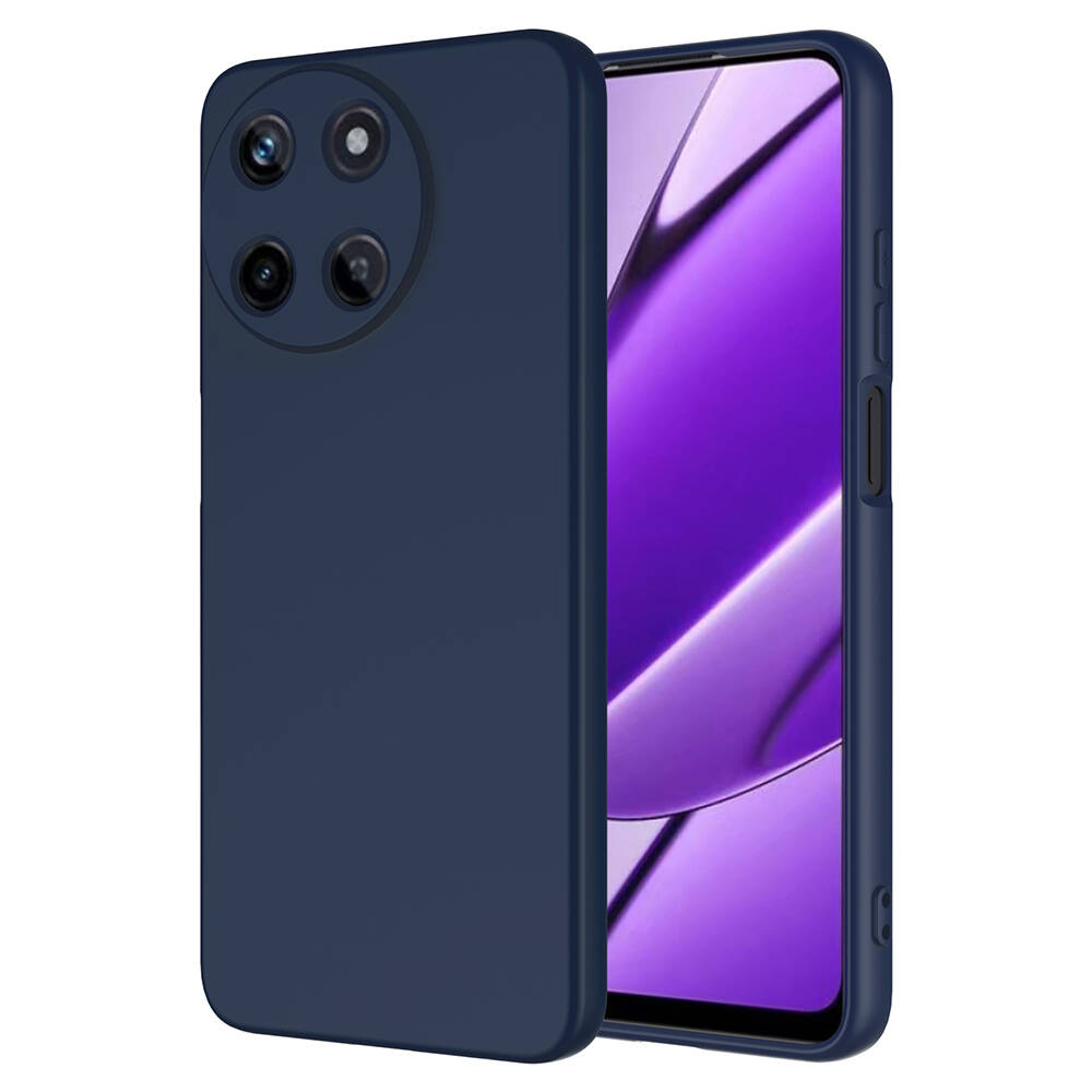 Realme 11 4G Kılıf NXXA Mara LaAAKan Kapak-Lacivert