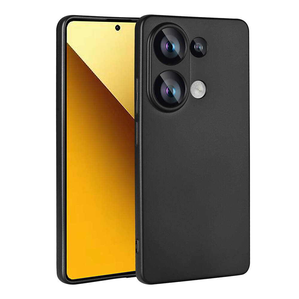 Xiaomi Redmi Note 13 Pro 4G Kılıf NXXA Premier Silikon Kapak-Siyah
