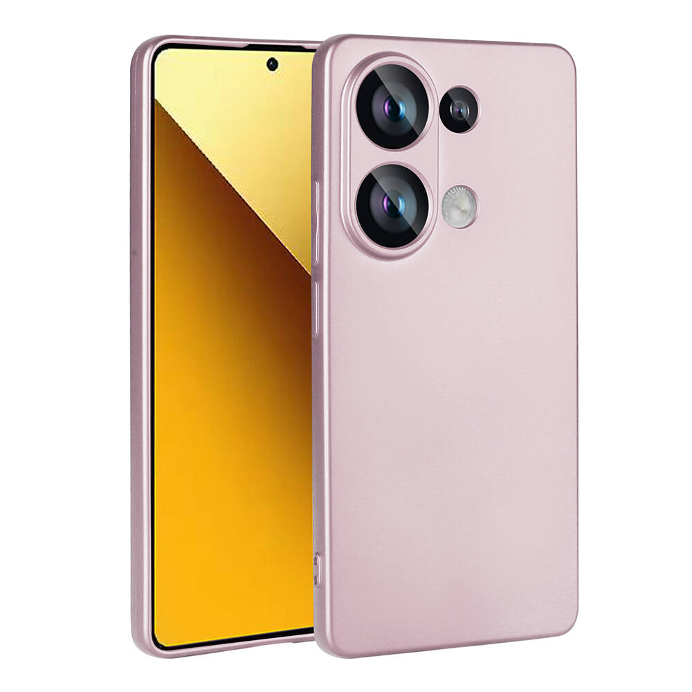 Xiaomi Poco M6 Pro 4G Kılıf NXXA Premier Silikon Kapak-Rose Gold