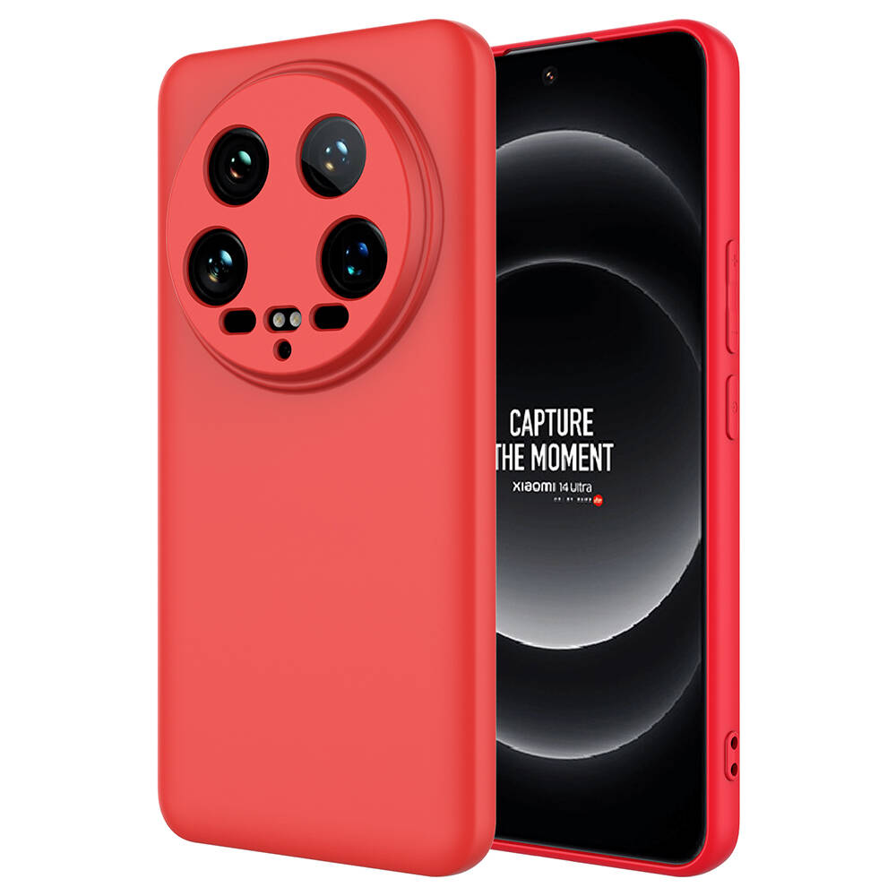 Xiaomi Mi 14 Ultra Kılıf NXXA Mara LaAAKan Kapak-Kırmızı