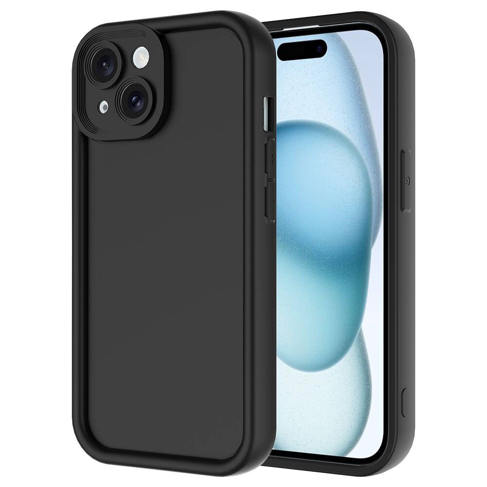 Apple iPhone 14 Kılıf Kamera Korumalı NXXA Ananas Kapak-Siyah