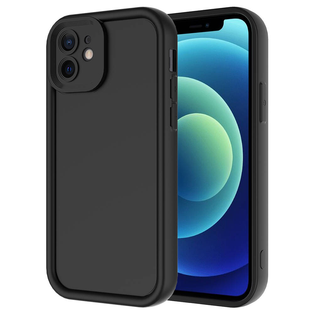 Apple iPhone 11 Kılıf Kamera Korumalı NXXA Ananas Kapak-Siyah