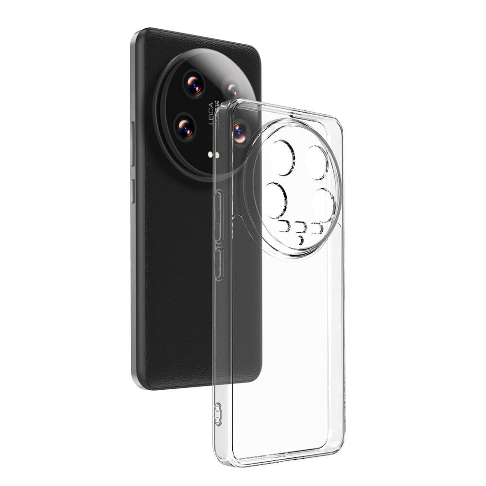 Xiaomi Mi 14 Ultra Kılıf NXXA Süper Silikon Kapak-Renksiz