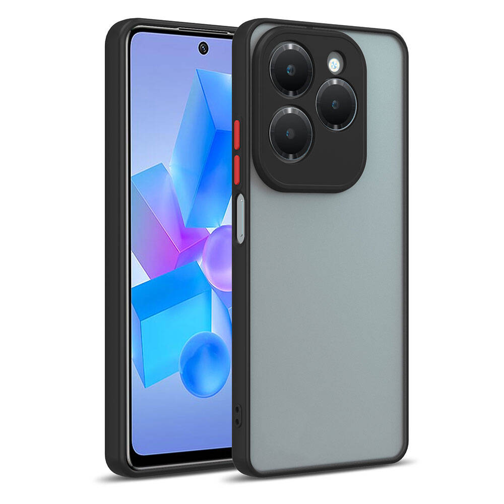 İnfinix Hot 40i Kılıf NXXA Hux Kapak-Siyah