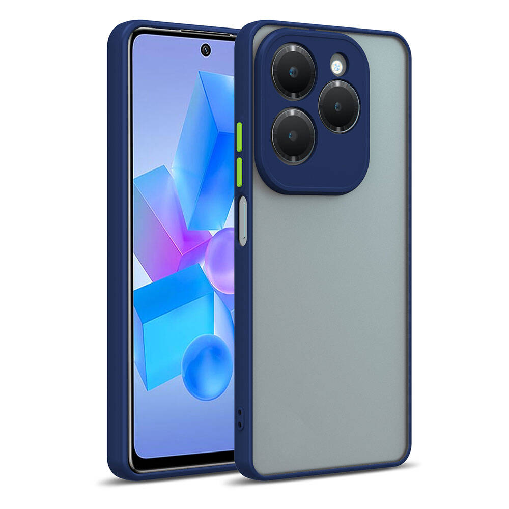 İnfinix Hot 40i Kılıf NXXA Hux Kapak-Lacivert