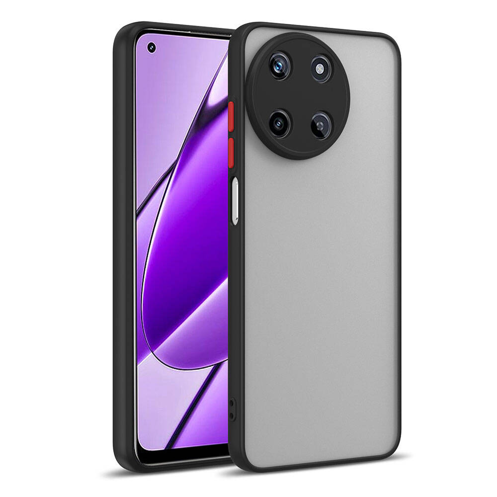 Realme 11 4G Kılıf NXXA Hux Kapak-Siyah