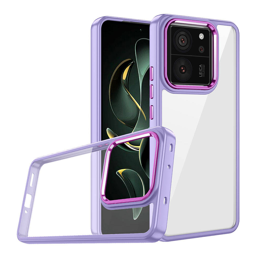 Xiaomi Mi 13T Kılıf NXXA Flora Kapak-Lila