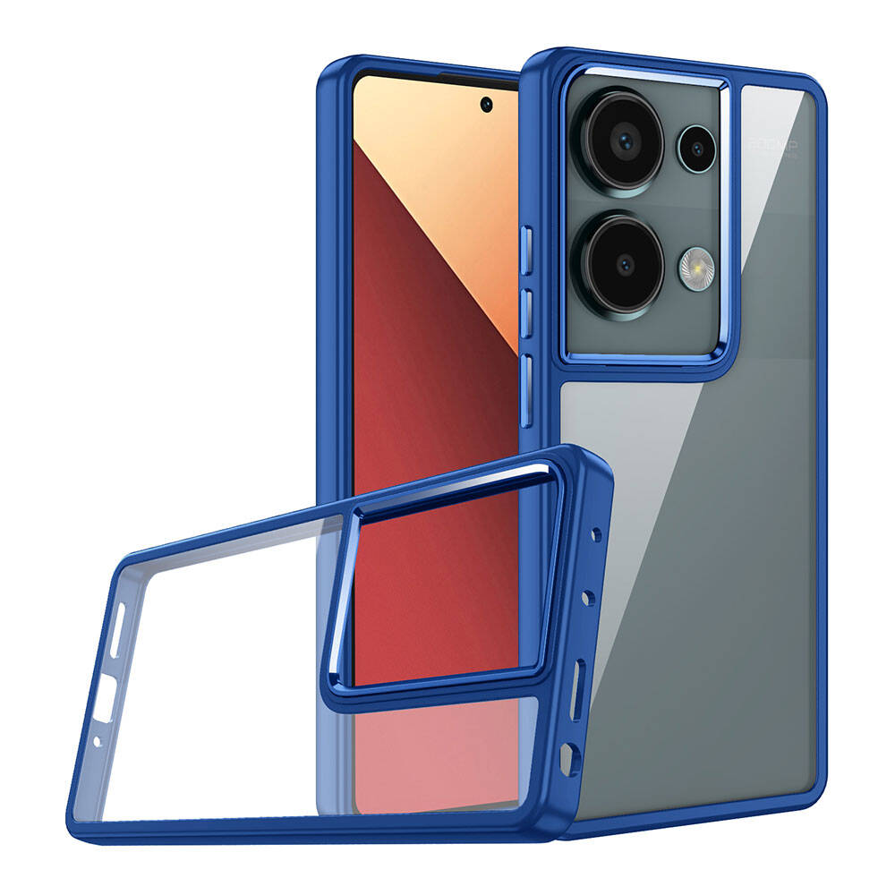 Xiaomi Redmi Note 13 Pro 4G Kılıf NXXA Flora Kapak-Mavi