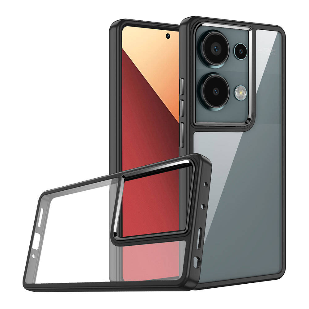 Xiaomi Redmi Note 13 Pro 4G Kılıf NXXA Flora Kapak-Siyah