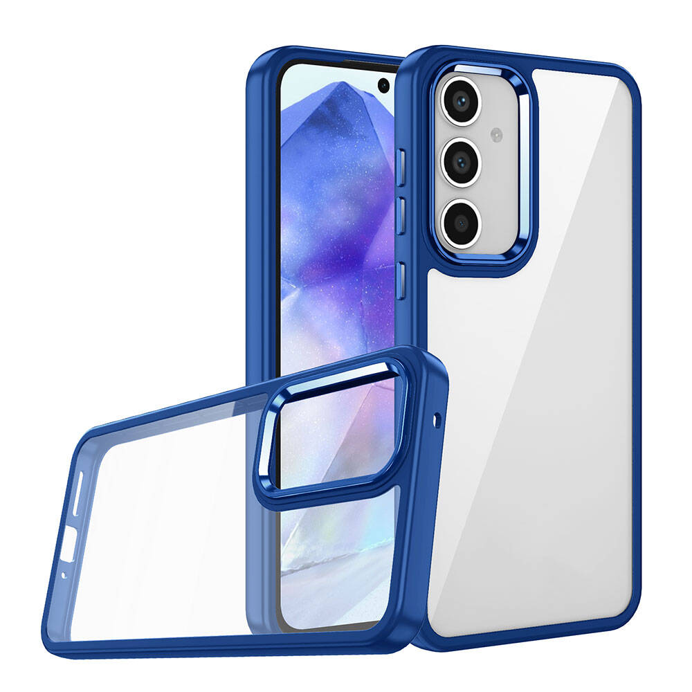 Galaxy A55 Kılıf NXXA Flora Kapak-Mavi