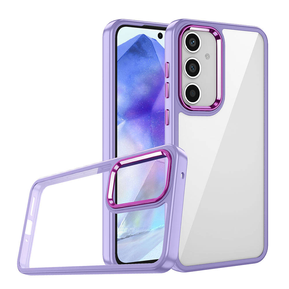 Galaxy A05S Kılıf NXXA Flora Kapak-Lila