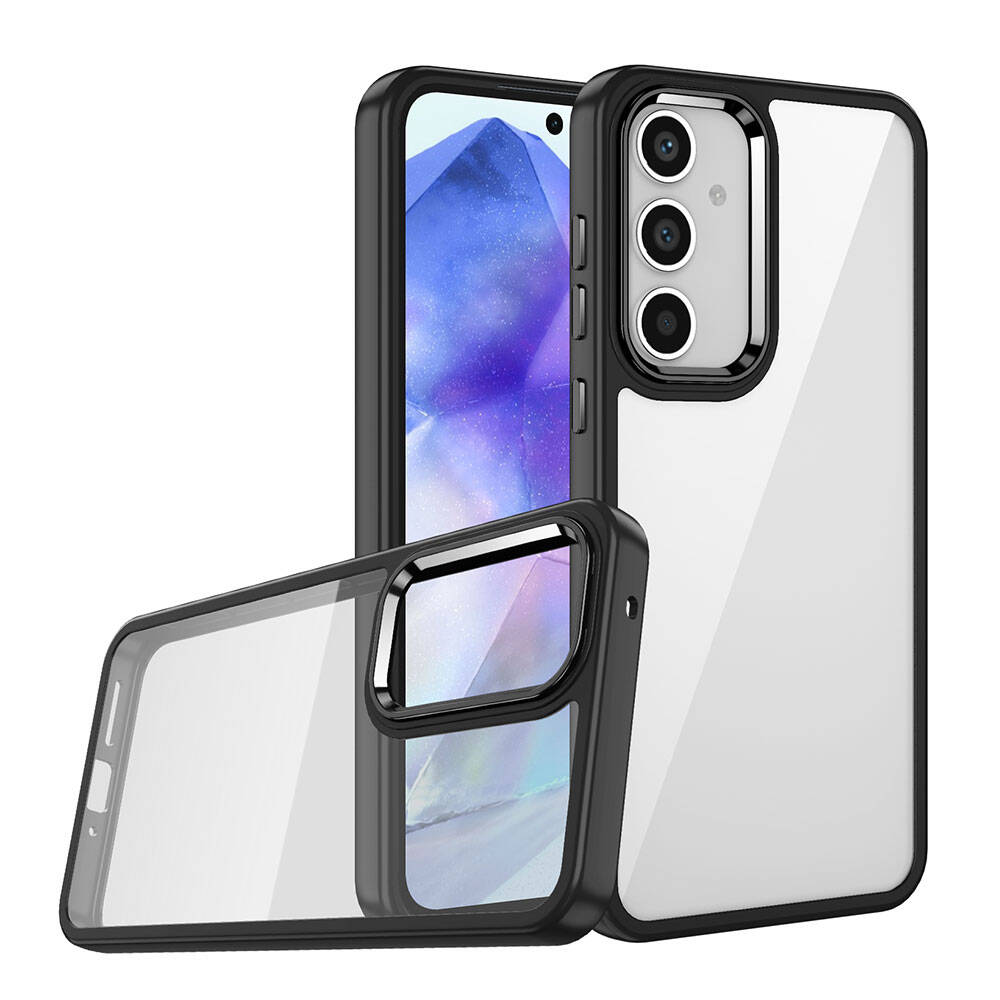 Galaxy A05S Kılıf NXXA Flora Kapak-Siyah