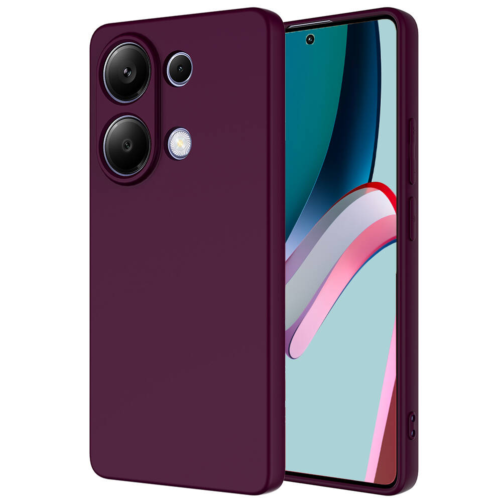 Xiaomi Poco M6 Pro 4G Kılıf NXXA Mara LaAAKan Kapak-Koyu Mor